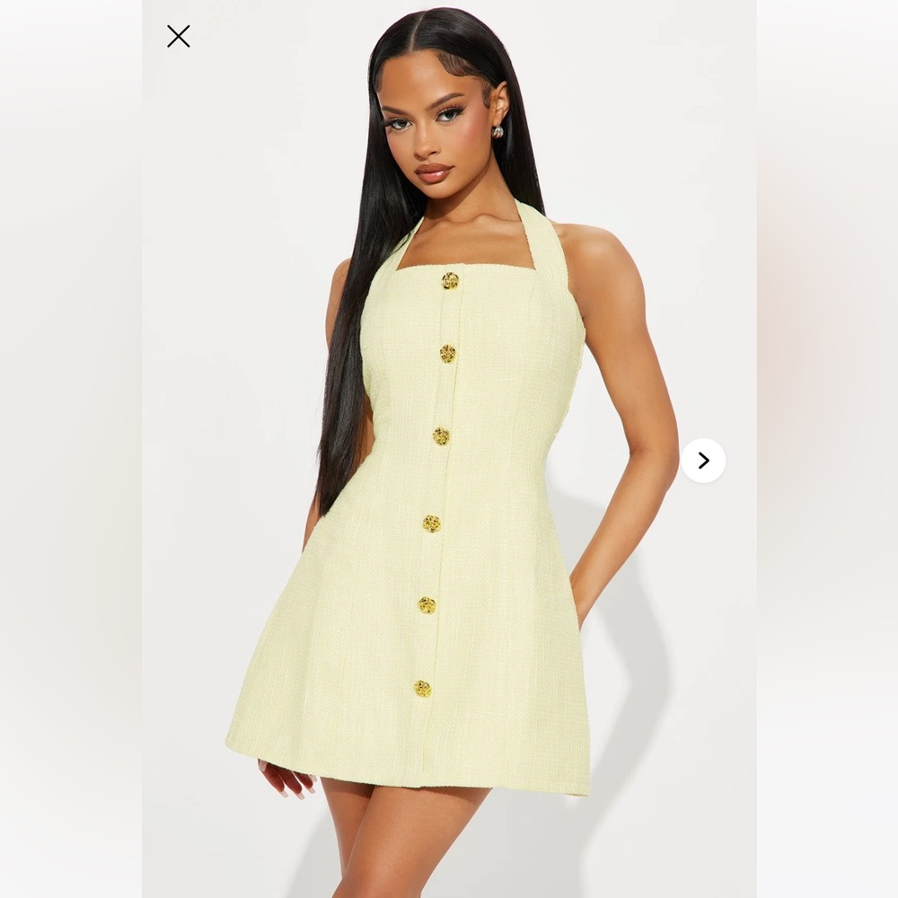 Elegant Cream Button-Down Dress